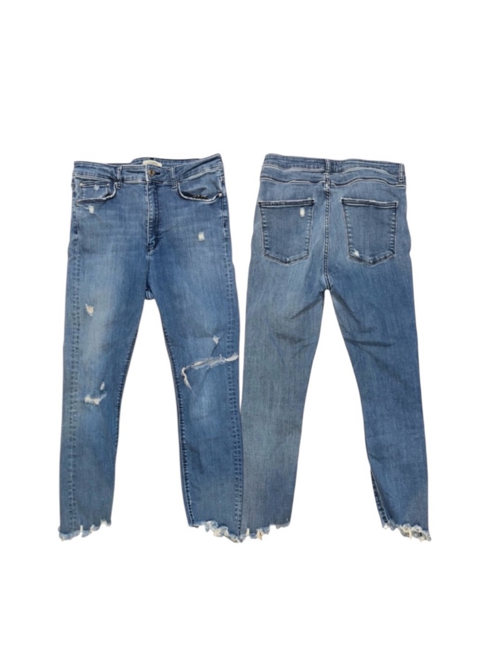 Zara Blue Distressed Women's Jeggings